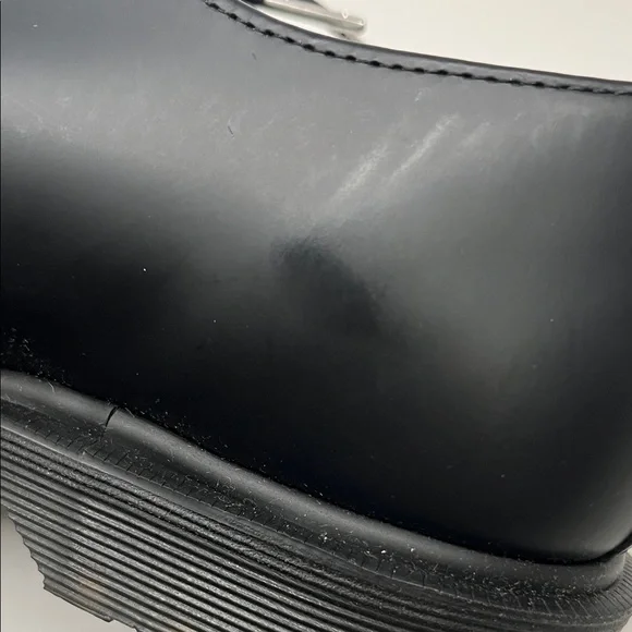 NWOT Dr. Marten Oxford Shoes Plaid Pointed Black and Red Size 8 (L) Size 7 (M) - Picture 9 of 15